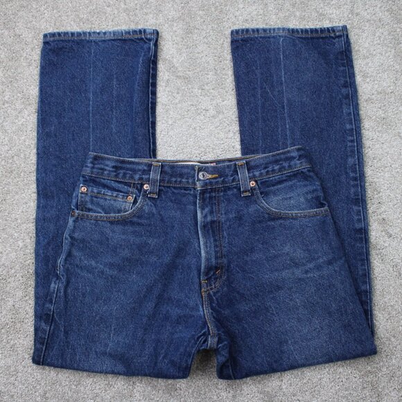 Levis 517 Jeans Mens 32x29 Blue Bootcut 5-Pocket 100% Cotton Heavy Denim - Picture 1 of 14